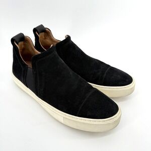 Vince Lucio Chelsea Boots Shoes Black Suede‎ Cap Toe Slip On Pre-Owned Mens 9.5M